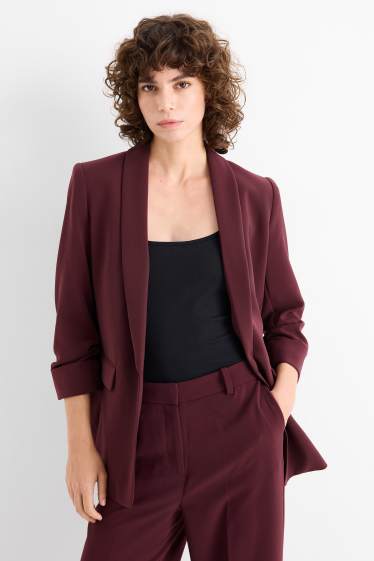 Femei - Blazer office - regular fit - bordo