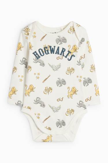 Bebeluși - băieți - Harry Potter - body bebeluși - alb-crem