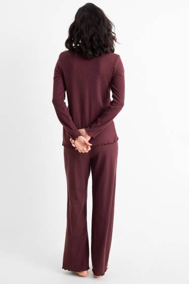 Femei - Pijama - structurată - bordo