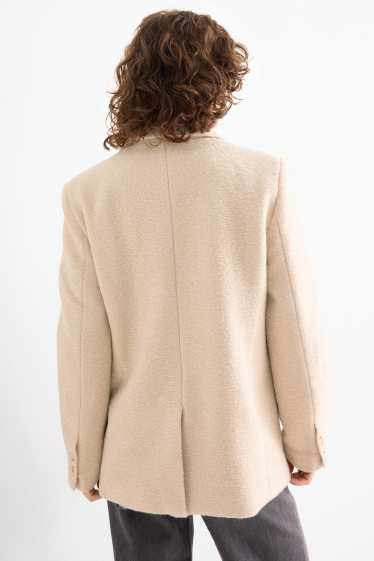 Femei - Blazer lung - relaxed fit - bej deschis