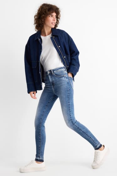 Femei - Skinny jeans - talie înaltă - fibră LYCRA® ADAPTIV - denim-albastru