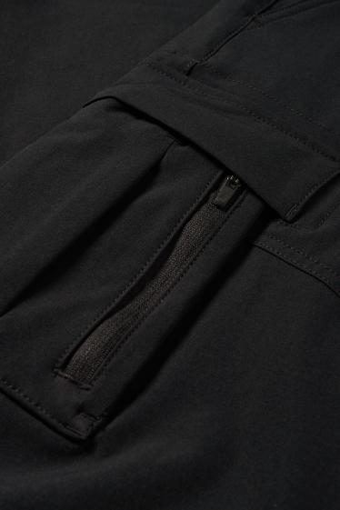 Bărbați - Pantaloni cargo funcționali - negru