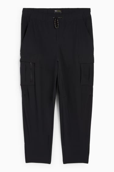 Bărbați - Pantaloni cargo funcționali - negru