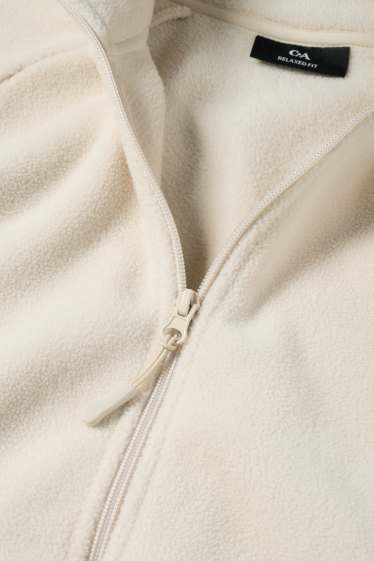 Bărbați - Jachetă de fleece - alb-crem