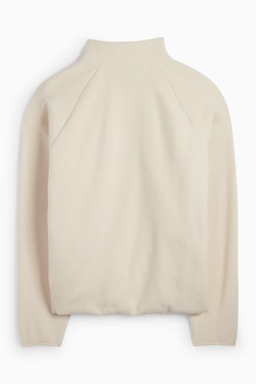 Bărbați - Jachetă de fleece - alb-crem