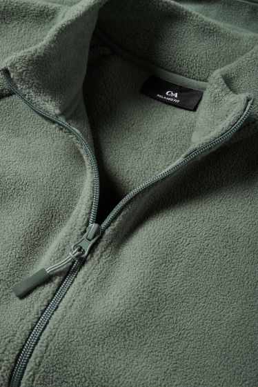 Bărbați - Jachetă de fleece - verde închis