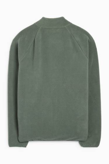 Bărbați - Jachetă de fleece - verde închis