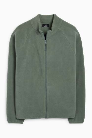 Bărbați - Jachetă de fleece - verde închis