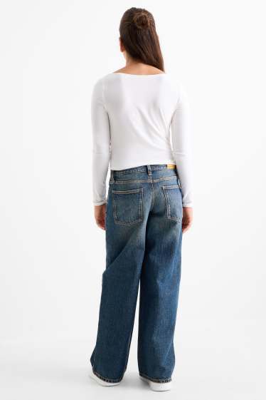 Copii - Fete - Baggy jeans - denim-albastru închis