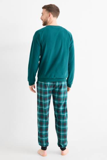 Bărbați - Pijama de iarnă - verde închis