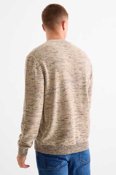 Men - Chenille jumper - beige