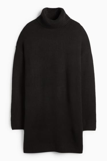 Femei - Rochie din tricot - negru