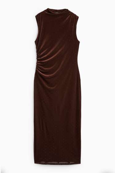 Femei - Rochie bodycon - maro închis