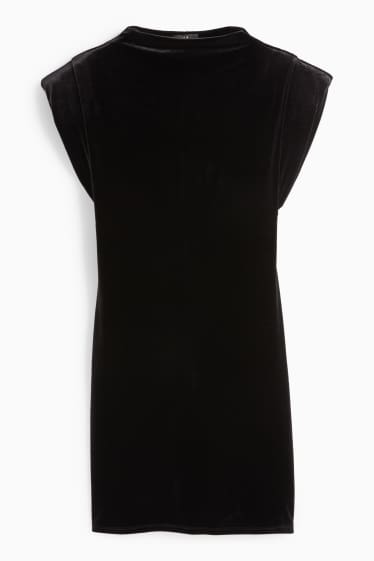Femei - Rochie bodycon din catifea - negru