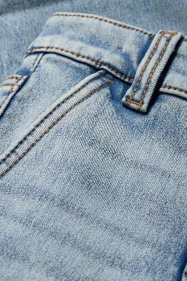 Copii - Băieți - Cargo jeans - jeans termoizolanți - denim-albastru deschis