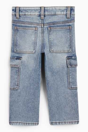 Copii - Băieți - Cargo jeans - jeans termoizolanți - denim-albastru deschis