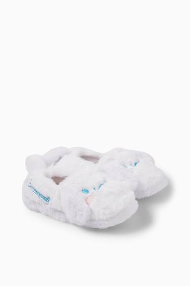 Copii - Fete - Cinnamoroll - papuci de casă - alb