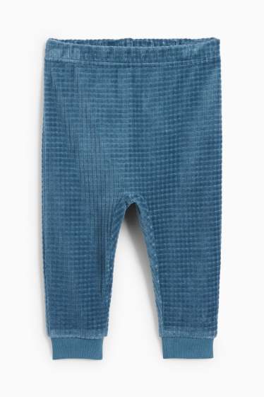 Bebeluși - băieți - Chip și Dale - pijama de iarnă bebeluși - 2 piese - verde mentă