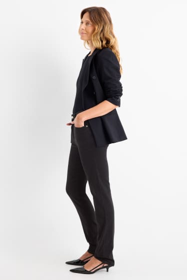 Femei - Slim jeans - talie înaltă - negru