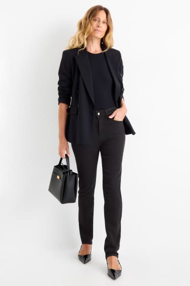 Femei - Slim jeans - talie înaltă - negru