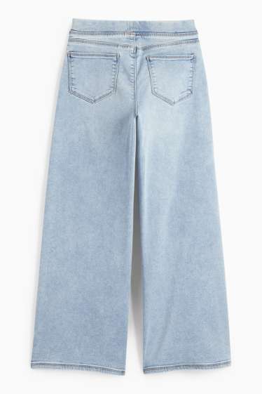 Copii - Fete - Wide leg jeggings - denim-albastru deschis