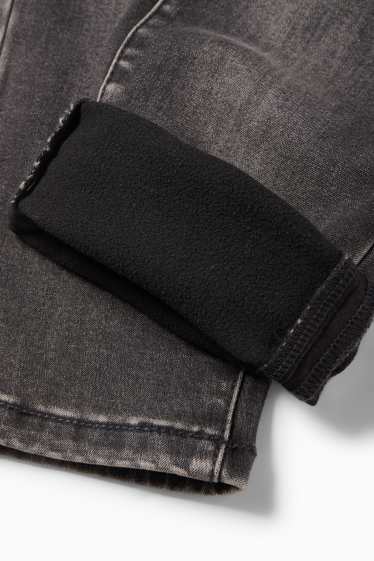 Copii - Băieți - Relaxed jeans - jeans termoizolanți - LYCRA® - denim-gri închis