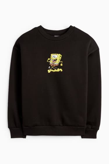 Copii - Băieți - SpongeBob Pantaloni Pătrați - bluză de molton - negru