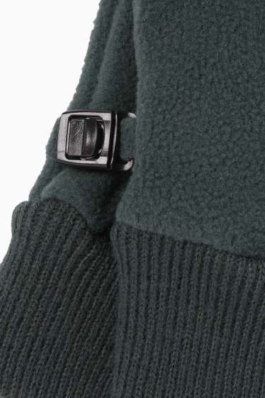 Copii - Băieți - Mănuși de fleece - verde închis