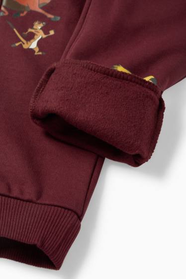 Copii - Băieți - Regele Leu - pantaloni de trening - bordo