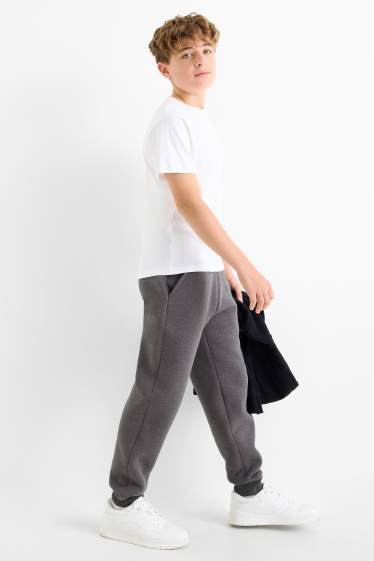 Copii - Băieți - Pantaloni de trening termoizolanți - gri
