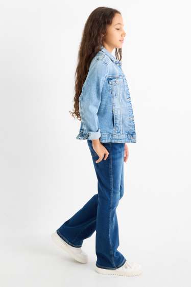 Copii - Fete - Colanți evazați - denim-albastru