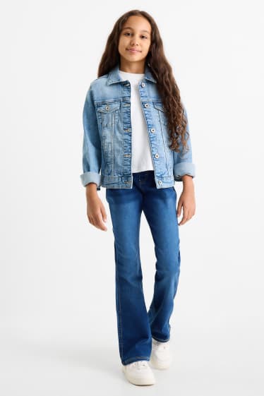 Copii - Fete - Colanți evazați - denim-albastru