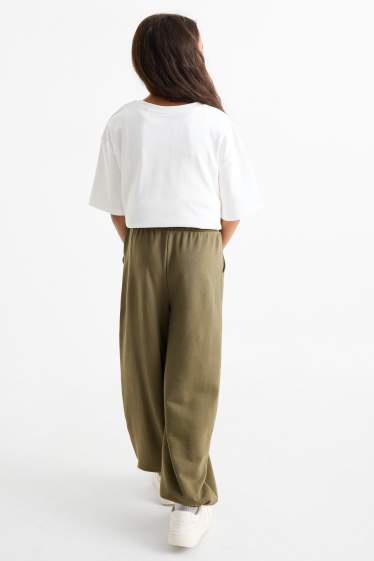 Copii - Fete - Pantaloni de trening - kaki
