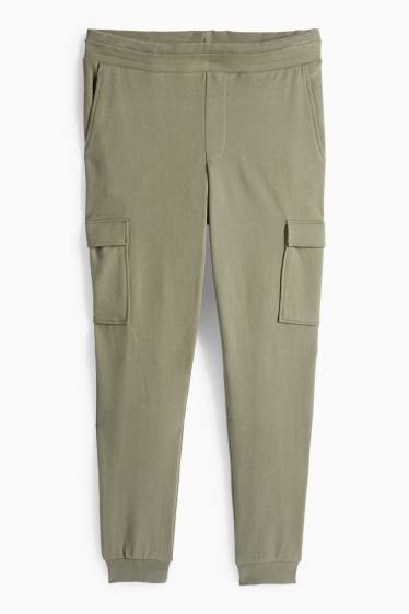 Bărbați - Pantaloni de trening cargo - kaki