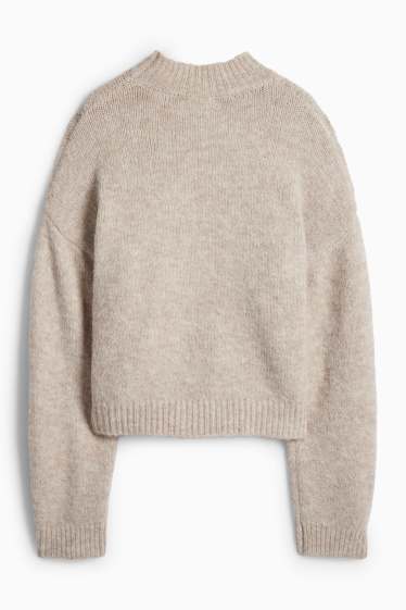 Women - Jumper - gray-brown