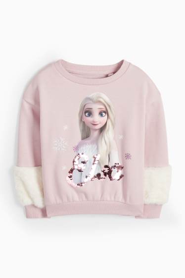 Copii - Fete - Frozen - bluză de molton - roz