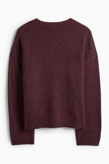 Femei - Pulover - bordo