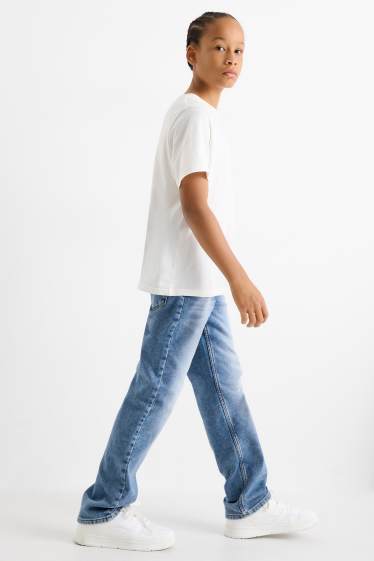 Copii - Băieți - Straight jeans - jeans termoizolanți - jog denim - LYCRA® - denim-albastru deschis