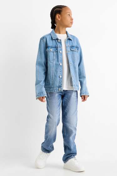 Copii - Băieți - Straight jeans - jeans termoizolanți - jog denim - LYCRA® - denim-albastru deschis