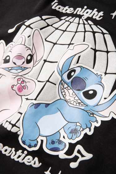 Copii - Fete - Lilo & Stitch - bluză de molton - negru