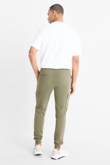 Bărbați - Pantaloni de trening cargo - kaki
