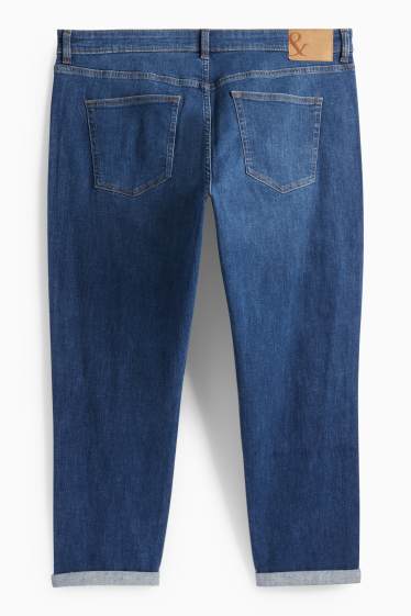 Femei - Boyfriend jeans - talie medie - denim-albastru