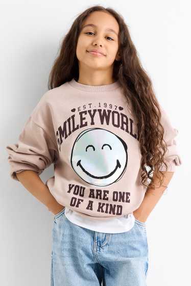 Copii - Fete - SmileyWorld® - bluză de molton - bej