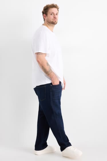 Bărbați - Regular jeans - jeans termoizolanți - LYCRA® - denim-albastru închis