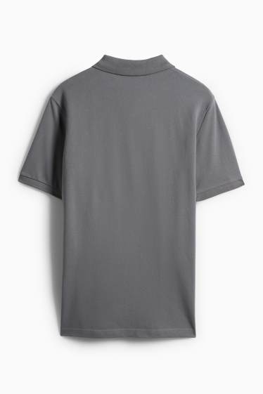 Bărbați - Tricou polo - regular fit - gri
