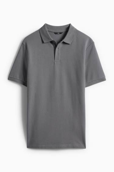 Bărbați - Tricou polo - regular fit - gri