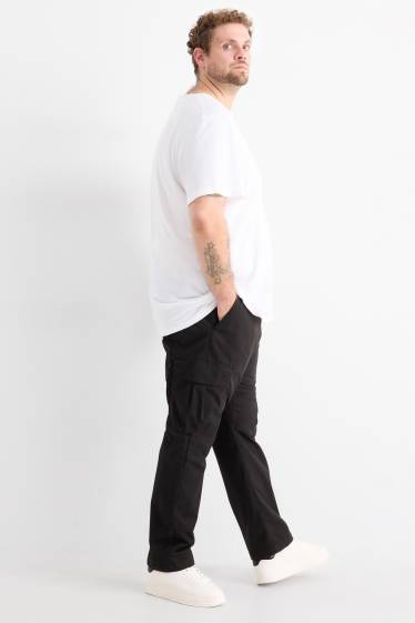 Bărbați - Pantaloni cargo termoizolanți - negru