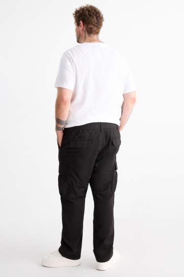 Bărbați - Pantaloni cargo termoizolanți - negru