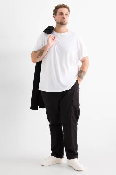 Bărbați - Pantaloni cargo termoizolanți - negru