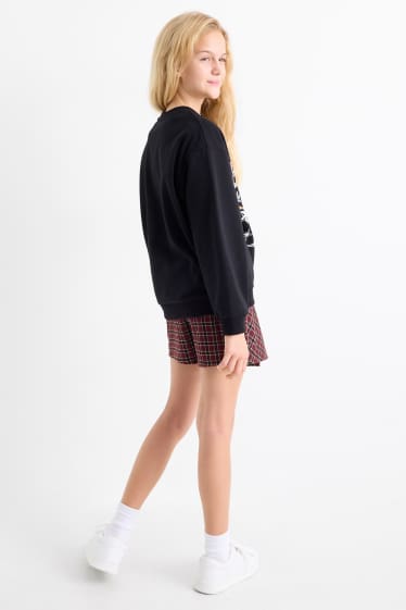 Copii - Fete - Harry Potter - set - bluză de molton și fustă-pantalon - 2 piese - negru